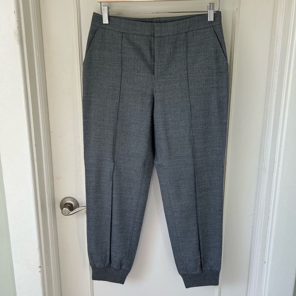 Club Monaco Wool-Blend Jogger Trousers – Grey